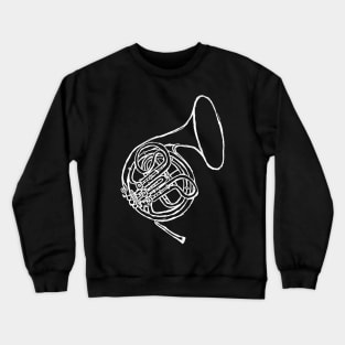 Minimal Brass Vintage French Horn Crewneck Sweatshirt